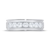 Thumbnail Image 3 of Men's Diamond Seven-Stone Wedding Band 1 ct tw 10K White Gold