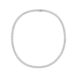 Men's KAY Lab-Grown Diamonds Tennis Necklace 8 ct tw 10K White Gold 20"