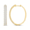 Thumbnail Image 3 of KAY Lab-Grown Diamonds Hoop Earrings 2 ct tw 10K Yellow Gold