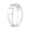 Thumbnail Image 2 of Now + Forever Men's Diamond Wedding Ring 3/8 ct tw 10K White Gold