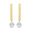 Thumbnail Image 2 of KAY Lab-Grown Diamonds Hoop Dangle Solitaire Earrings 1/3 ct tw 10K Yellow Gold (F/VS2)