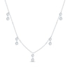 Thumbnail Image 2 of KAY Lab-Grown Diamonds Double Dangle Station Necklace 7/8 ct tw 10K White Gold 18"
