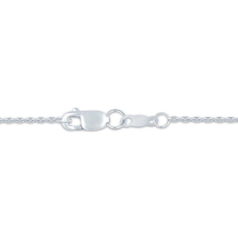 Main Image 3 of KAY Lab-Grown Diamonds Double Dangle Station Necklace 7/8 ct tw 10K White Gold 18"