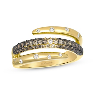 Le Vian Desert Diamonds Wrap Ring 5/8 ct tw 14K Honey Gold