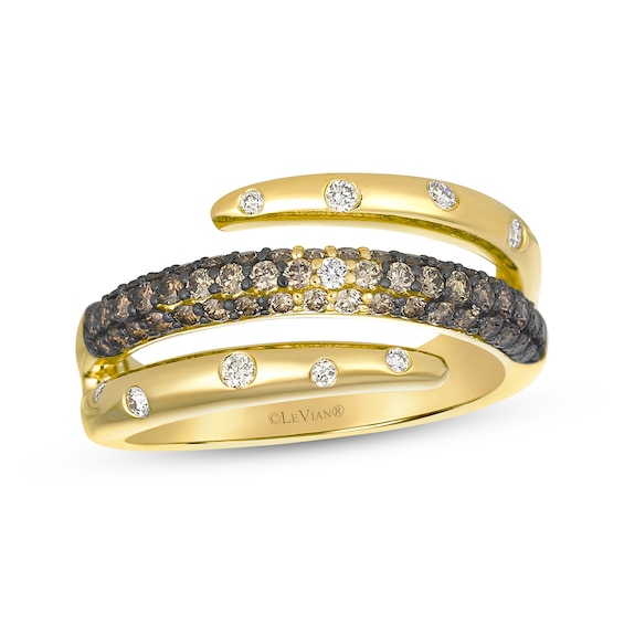 Le Vian Desert Diamonds Wrap Ring 5/8 ct tw 14K Honey Gold