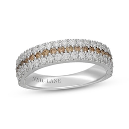 Neil Lane Desert Diamonds Three-Row Anniversary Ring 1 ct tw 14K White Gold