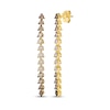 Thumbnail Image 1 of Le Vian Desert Diamonds Chocolate Ombré Drop Earrings 1-1/2 ct tw 14K Honey Gold