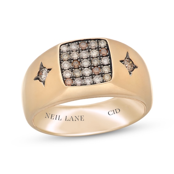 Neil Lane Men's Desert Diamonds Cushion-Shaped Ring 1/2 ct tw 10K Yellow Gold