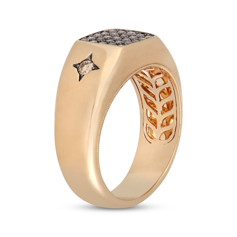 Main Image 2 of Neil Lane Men's Desert Diamonds Cushion-Shaped Ring 1/2 ct tw 10K Yellow Gold