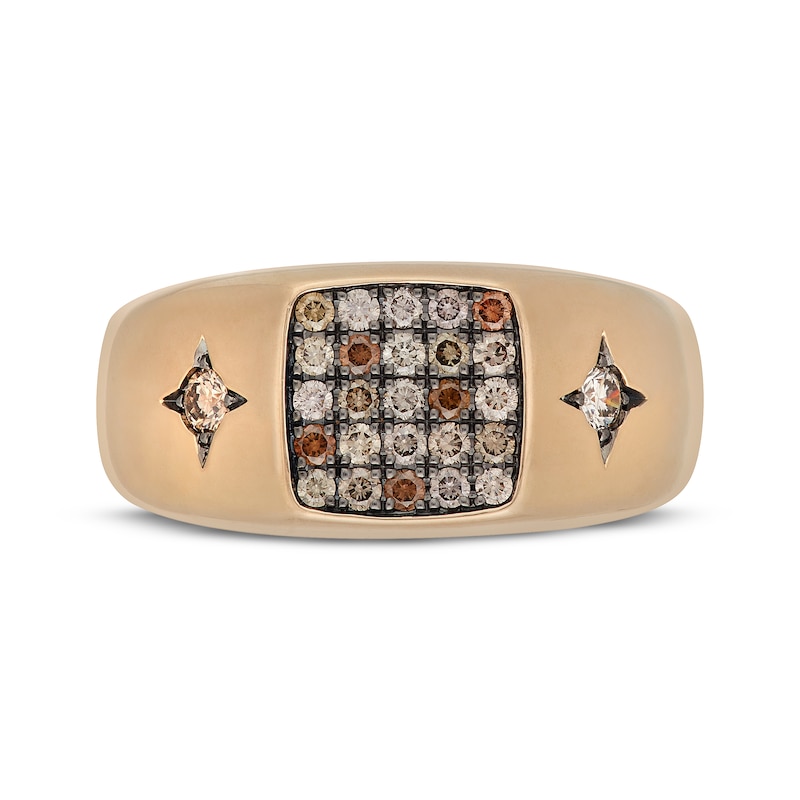 Main Image 3 of Neil Lane Men's Desert Diamonds Cushion-Shaped Ring 1/2 ct tw 10K Yellow Gold