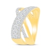 Thumbnail Image 2 of KAY Lab-Grown Diamonds Multi-Row Crossover Ring 1 ct tw 10K Yellow Gold