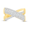 Thumbnail Image 4 of KAY Lab-Grown Diamonds Multi-Row Crossover Ring 1 ct tw 10K Yellow Gold