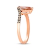 Thumbnail Image 2 of Le Vian Pear-Shaped Morganite Ring 1/6 ct tw Diamonds 14K Strawberry Gold