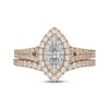 Thumbnail Image 3 of Neil Lane Marquise-Cut Diamond Halo Bridal Set 1 ct tw 14K Two-Tone Gold