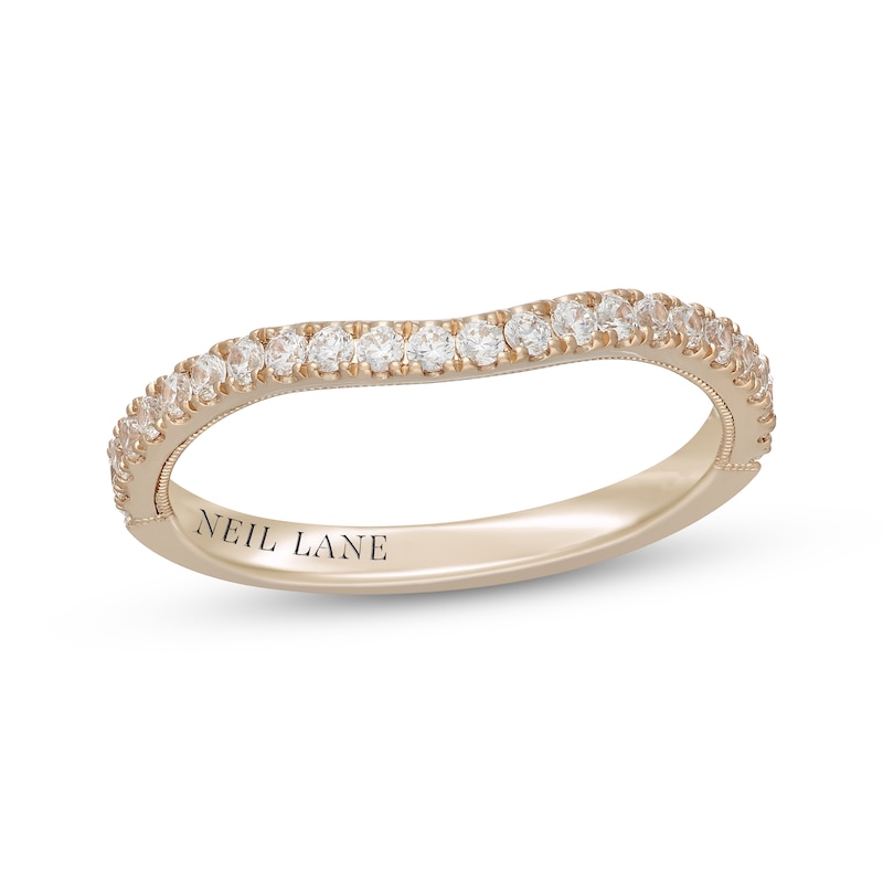Main Image 1 of Neil Lane Diamond Contour Wedding Band 1/3 ct tw 14K Yellow Gold