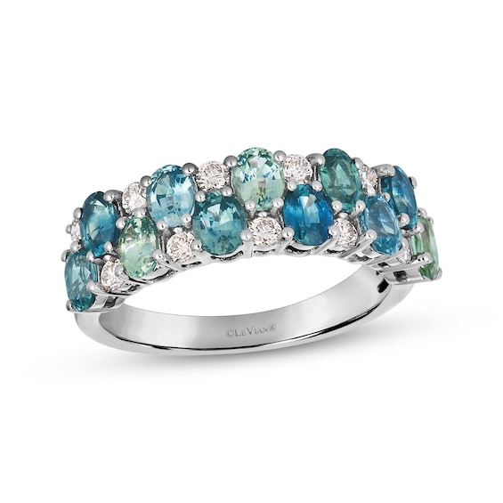 Le Vian Montana Sapphire Ombré Ring 1/3 ct tw Diamonds 14K Vanilla Gold