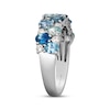 Thumbnail Image 2 of Le Vian Montana Sapphire Ombré Ring 1/3 ct tw Diamonds 14K Vanilla Gold