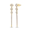 Thumbnail Image 1 of Diamond Graduated Drop Earrings 1/2 ct tw 10K Yellow Gold