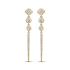 Thumbnail Image 2 of Diamond Graduated Drop Earrings 1/2 ct tw 10K Yellow Gold