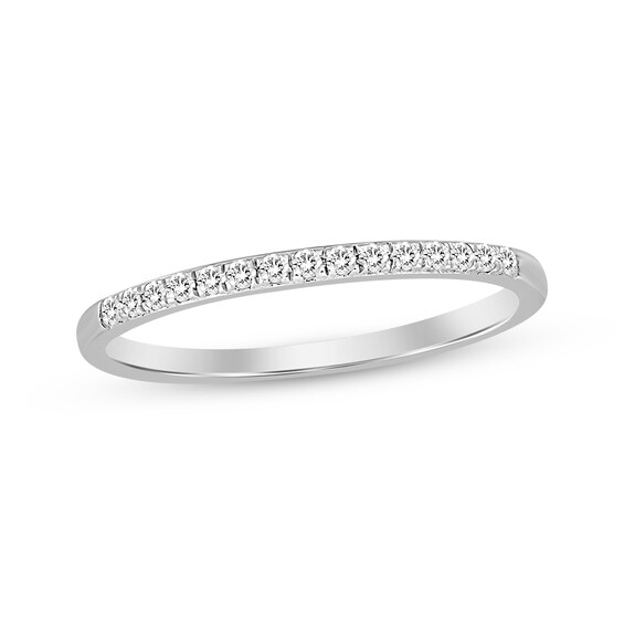 Now + Forever Diamond Wedding Band 1/10 ct tw 10K White Gold