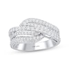 Thumbnail Image 1 of THE LEO Diamond Multi-Row Wave Ring 1-1/2 ct tw 14K White Gold