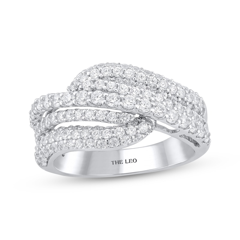 Main Image 1 of THE LEO Diamond Multi-Row Wave Ring 1-1/2 ct tw 14K White Gold