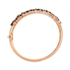 Thumbnail Image 2 of Le Vian Vault Multi-Shape Chocolate Quartz Bangle Bracelet 1/2 ct tw Diamonds 14K Strawberry Gold