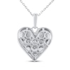 Thumbnail Image 3 of KAY Lab-Grown Diamonds Multi-Stone Heart Necklace 1/10 ct tw Sterling Silver 18"