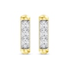 Thumbnail Image 2 of KAY Lab-Grown Diamonds Bar Stud Earrings 5/8 ct tw 24K Yellow Gold-Plated Sterling Silver