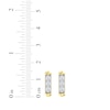 Thumbnail Image 5 of KAY Lab-Grown Diamonds Bar Stud Earrings 5/8 ct tw 24K Yellow Gold-Plated Sterling Silver