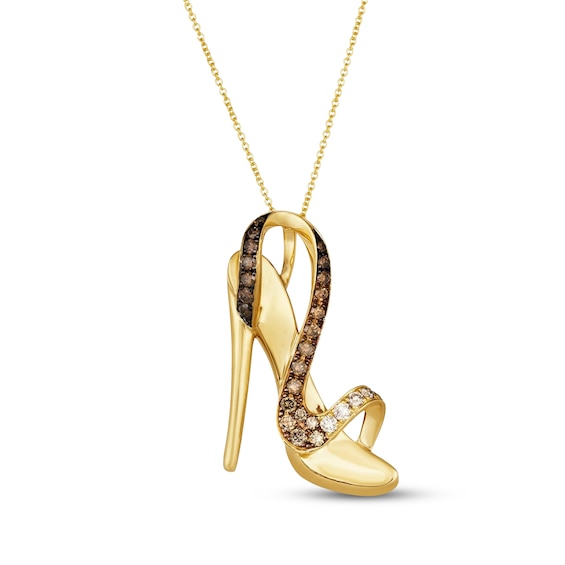 Le Vian Diamond Stiletto Necklace 3/4 ct tw 14K Honey Gold 20"