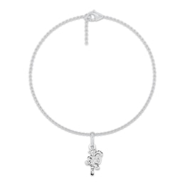 Disney Treasures Winnie the Pooh "Tigger" Diamond Accent Charm Bracelet Sterling Silver 7.5"