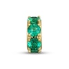 Thumbnail Image 1 of STUDIO BY KAY Lab-Created Emerald Rondelle Charm 24K Yellow Gold Vermeil Sterling Silver