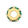 Thumbnail Image 3 of STUDIO BY KAY Lab-Created Emerald Rondelle Charm 24K Yellow Gold Vermeil Sterling Silver
