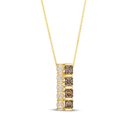 Le Vian Diamond Two-Row Necklace 7/8 ct tw 14K Honey Gold 20"