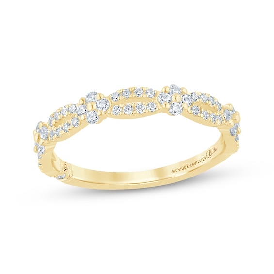 Monique Lhuillier Bliss Certified Lab-Grown Diamond Anniversary Ring 3/8 ct tw 18K Yellow Gold