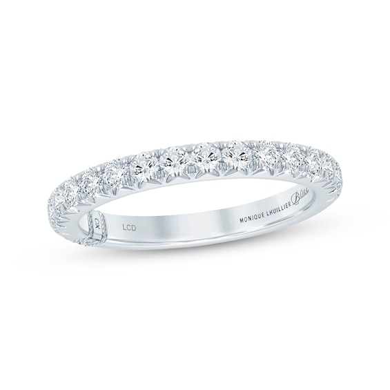 Monique Lhuillier Bliss Certified Lab-Grown Diamond Wedding Band 1/2 ct tw 18K White Gold