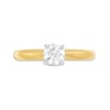 Thumbnail Image 3 of Diamond Solitaire Ring 1/2 carat Round-Cut 14K Yellow Gold (I/I2)