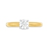Thumbnail Image 4 of Now + Forever Diamond Solitaire Ring 1/2 carat Round-Cut 14K Yellow Gold (I/I2)