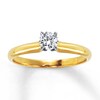 Thumbnail Image 1 of Now + Forever Diamond Solitaire Ring 1/3 carat Round-Cut 14K Yellow Gold (I/I2)