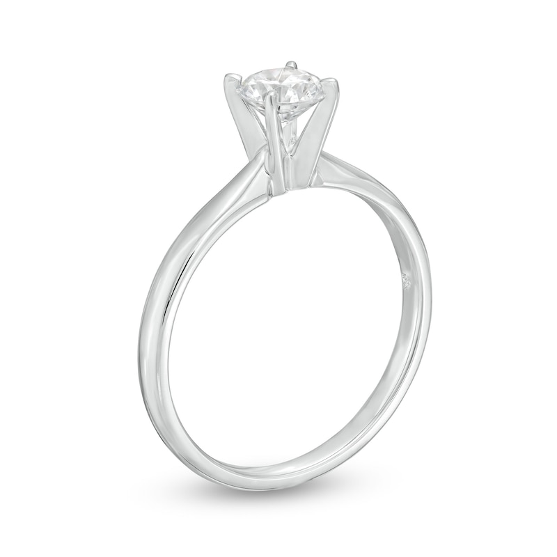 Main Image 3 of Now + Forever Diamond Solitaire Ring 1/2 carat Round-cut 14K White Gold (I/I2)