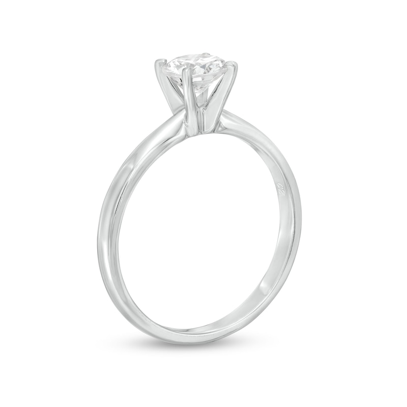 Diamond Solitaire Ring 3/4 ct Round-Cut 14K White Gold (I/I2)