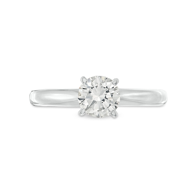 Diamond Solitaire Ring 3/4 ct Round-Cut 14K White Gold (I/I2)