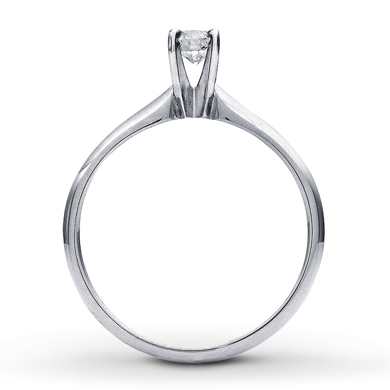 Main Image 2 of Now + Forever Diamond Solitaire Ring 1/5 carat Round-Cut 14K White Gold (I/I2)