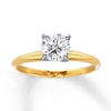 Thumbnail Image 0 of Certified Diamond Ring 1 carat Round-cut 14K Yellow Gold (I/I1)