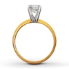 Thumbnail Image 1 of Certified Diamond Ring 1 carat Round-cut 14K Yellow Gold