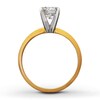 Thumbnail Image 1 of Certified Diamond Ring 1 carat Round-cut 14K Yellow Gold