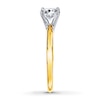 Thumbnail Image 2 of Certified Diamond Ring 1 carat Round-cut 14K Yellow Gold (I/I1)