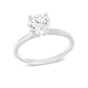 Certified Diamond Round-Cut Solitaire Engagement Ring 1-1/2 carats 14K White Gold