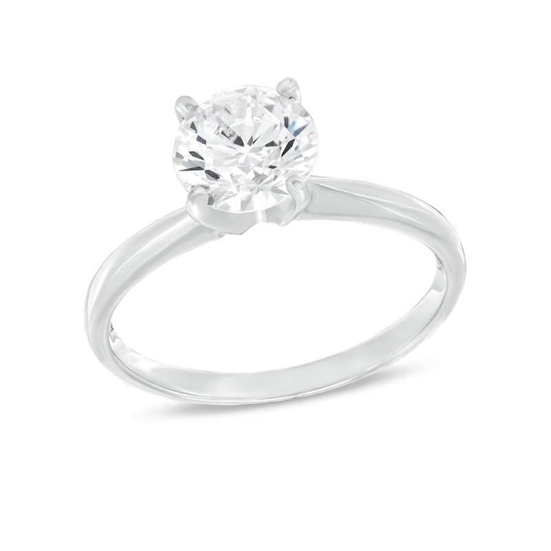 Main Image 1 of Now + Forever Certified Diamond Round-Cut Solitaire Engagement Ring 1-1/2 carats 14K White Gold (I/I2)